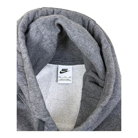 Nike Sportwear Club Fleece Pullover Grey Hoodie Sweatshirt Mens XXL - BV2654-071 - Picture 11 of 13